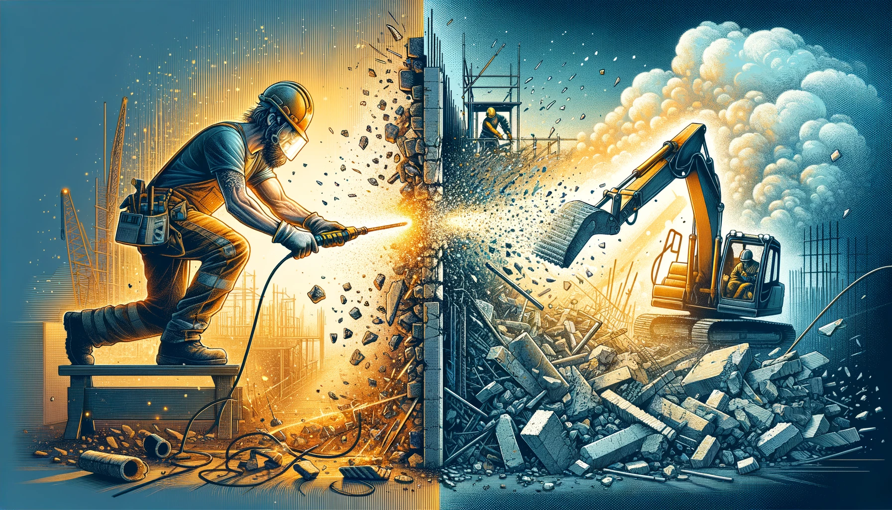 はつり工事と解体工事の違いを徹底解説！どちらが必要かを見極めるポイント