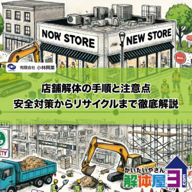 店舗解体の手順と注意点：安全対策からリサイクルまで徹底解説